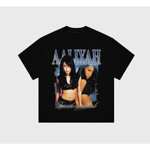 Aaliyah Graphic Unisex Black Shirt